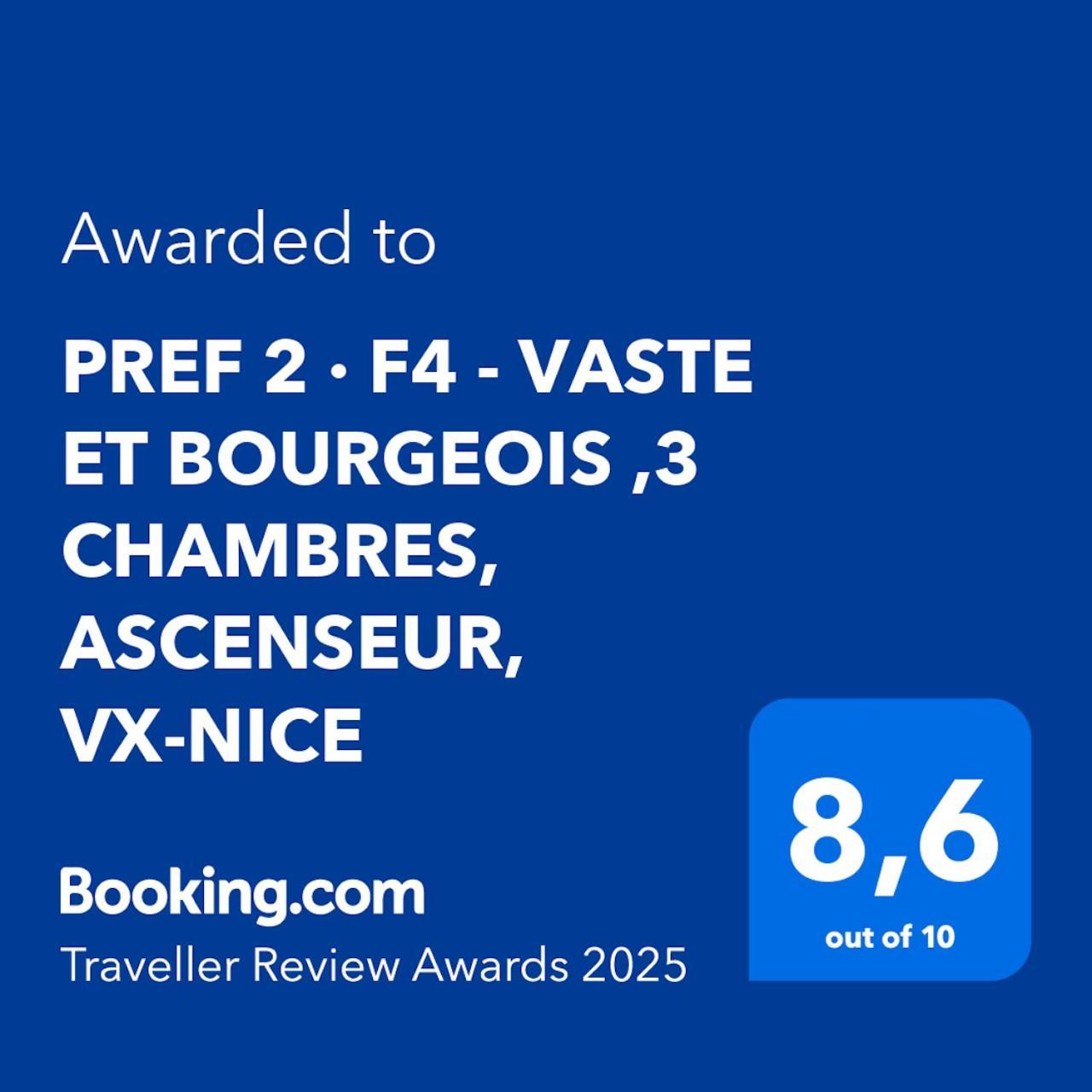 Pref 2 - F4 - Vaste Et Bourgeois ,3 Chambres, Ascenseur, Vx-Νίκαια Εξωτερικό φωτογραφία